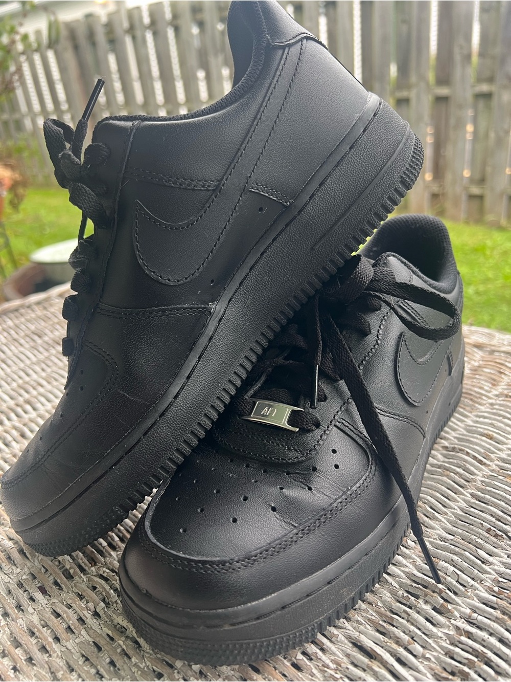 Nike air force 1 Black Low-Top sneakers . Size 8.5
